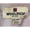 Woolrich Button Front Shirt Atlas 2XL Heather Wine Chambray Cotton Short Sleeve