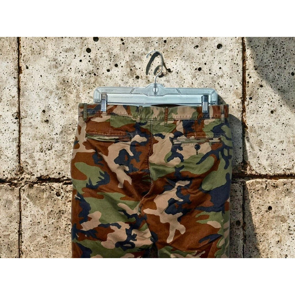 J Crew Always Oarsman 484 Slim Camo Pants 33x32 Men’s Casual Cotton EUC