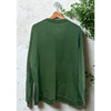 Eddie Bauer EBTEK Crew Sweatshirt Sz L Green 100% Cotton Y2K Gorpcore Vintage