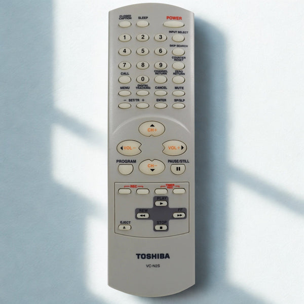 Toshiba VC-N2S TV VCR Remote Control OEM MV13N2 MV19N2 Tested