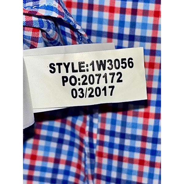 Vineyard Vines Americas Cup Bermuda 2017 Murray Shirt USA Large Check Stretch