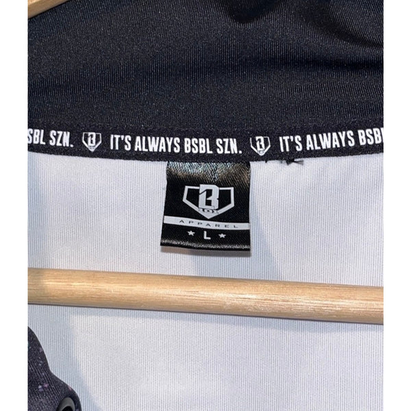 Baseball Lifestyle 101 BL101 BSBL-SZN Galaxy Short Sleeve Hoodie Mens Large NWOT