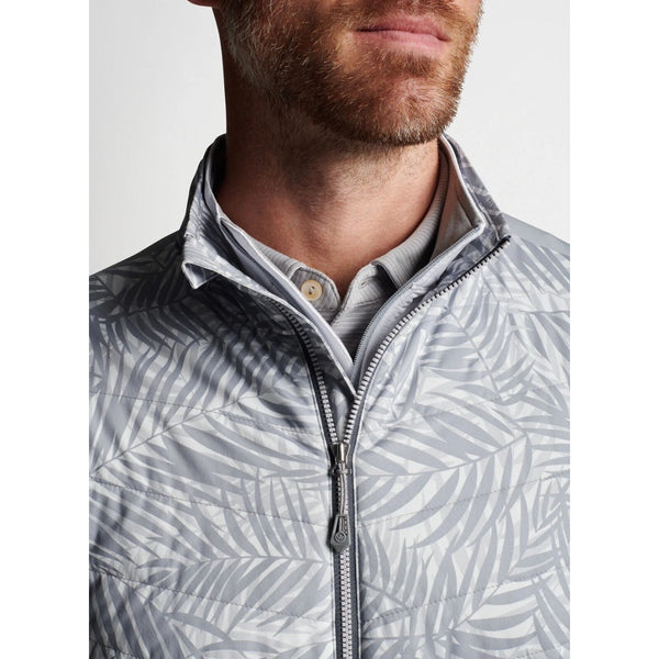 Peter Millar Crown Sport Hyperlight Fuse Elite Quilted Vest Jacket Gray M $200