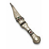 Middle Eastern Jambiya Khanjar Curved Dagger Silver Tone Sheath Ornate Vintage