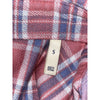 Faherty Coastline Knit Shirt Men's S River Rose Pink Blue Plaid Button Down EUC