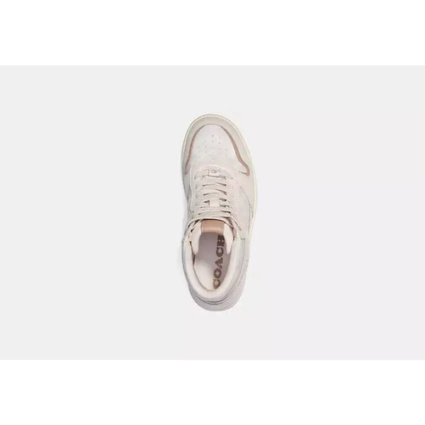 Coach Hi Top Sneakers CD304 Chalk Coated Canvas Women’s Sz 11B NIB MSRP $229