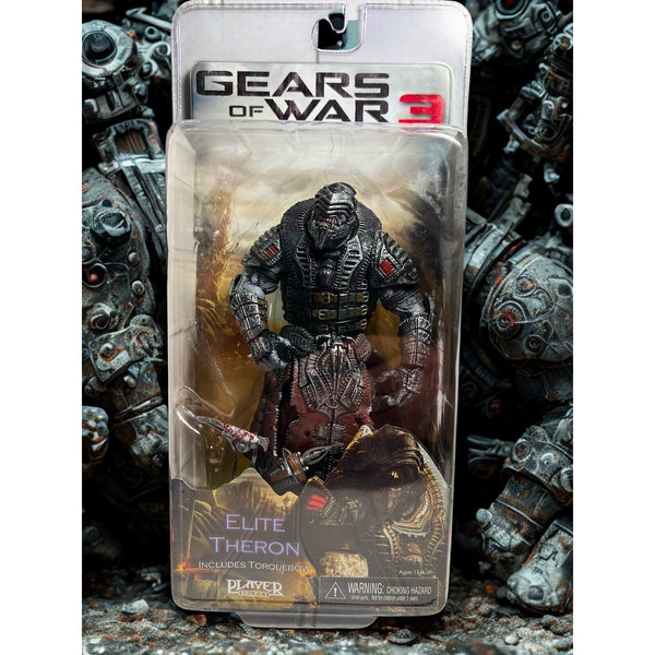 Gears of War 3 Elite Theron Onyx SDCC Exclusive 2012 NECA 7” Action Figure