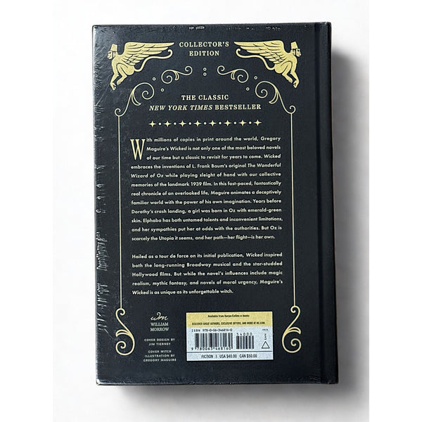 Wicked Collector's Edition Signed Gregory Maguire Deluxe Hardcover New Sealed