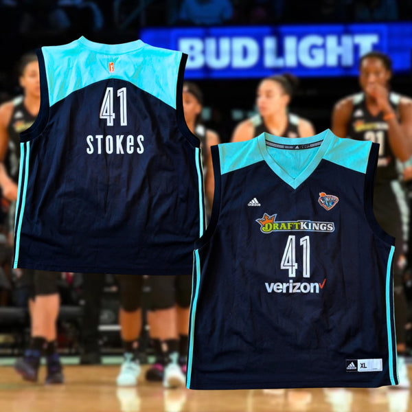 New York Liberty Kiah Stokes #41 Adidas WNBA Basketball Jersey XL DraftKings