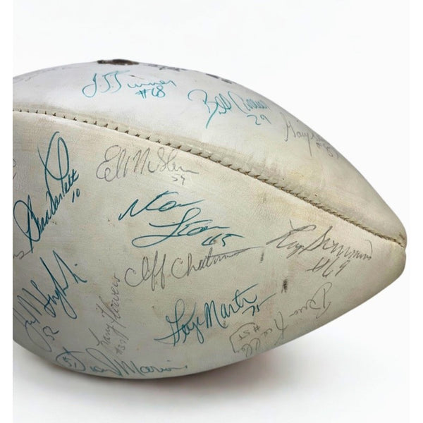 New York Giants 1981 Team Signed NFL Football Lawrence Taylor Rookie Year Rare