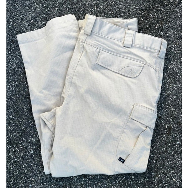 5.11 Tactical Stryke Pants Mens 40x30 Khaki Cargo Ripstop Regular Fit EUC