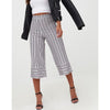 Pretty Little Thing Petite Grey Contrast Stripe Culottes Size 8 NWOT