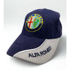 Alfa Romeo Y2K Hat Cap Adjustable Blue White Embroidered Logo Racing Vintage