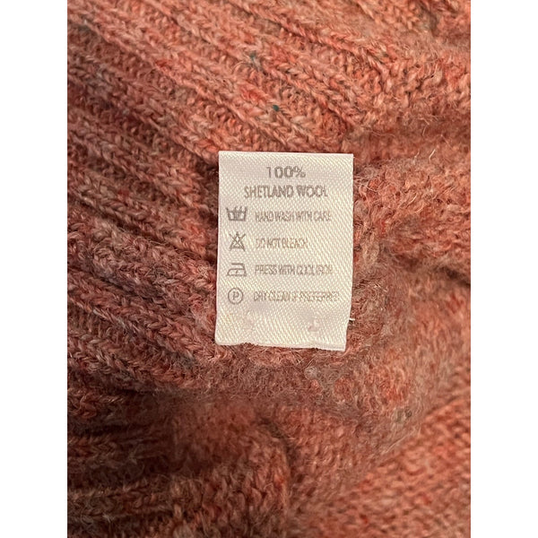 Ben Silver Shetland Wool Shag Sweater Sz. M Scotland LOKL Melange Crewneck Vtg.