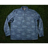 Johnnie-O Rodney 1/4 Zip Pullover XL Slate Blue Camo Microfleece Golf EUC