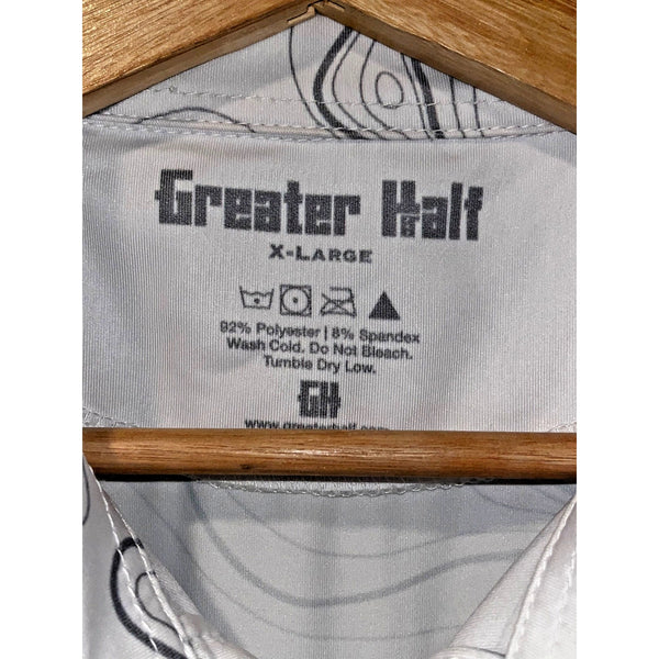 Greater Half GH Polo Shirt Mens XL Topo Contour Golf Performance Stretch EUC