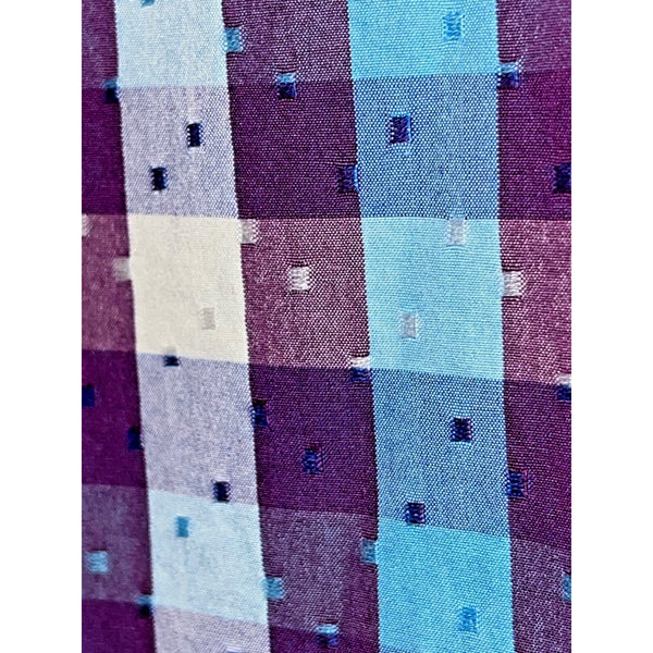 Robert Graham Griswold Check Short Sleeve Shirt Purple Pattern Men XL NWOT