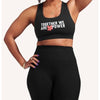 PELOTON Together We Are Power Womens Black Advance Sophia Sports Bra S $56 NWT