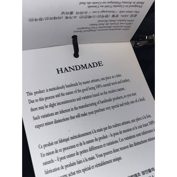 Elboque Couture Handmade Merino Sheepskin Shearling Bag NWT RARE