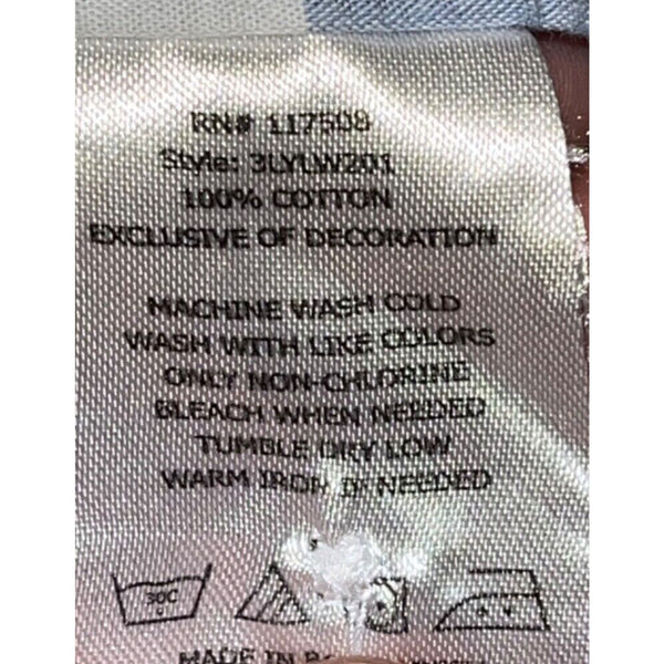 Levis The Two Horse Brand Western Long Sleeve Pearl Snap Plaid Shirt XL