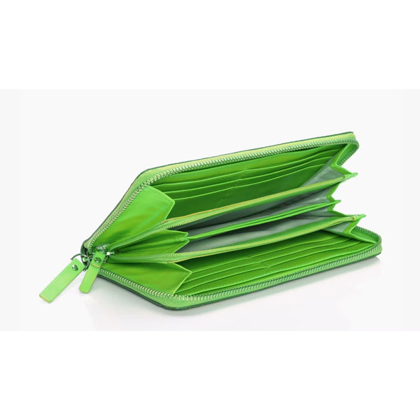 Kate Spade Pack A Picnic Woven Basket Print Leather Zip Wallet Clutch MSRP $178