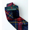 The Scotch House Black Stewart Scottish Tartan Wool Tie Plaid Scotland Vintage