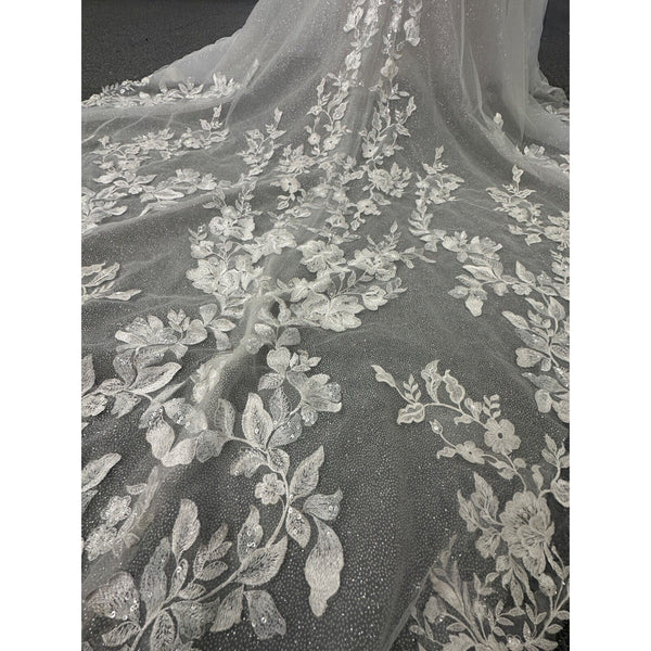 Oxford PA1199 Sz. 16 Ivory Fit & Flare Beautiful Sleeveless Scalloped (Sample)