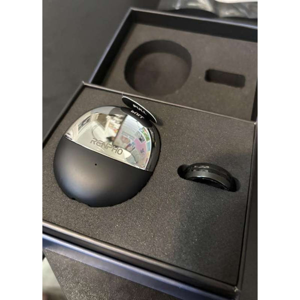 Renpho Lynx Smart Ring Size 8 Black Health Fitness Tracker w/ Charging Case NIB