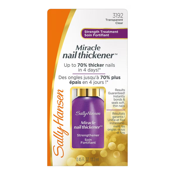 Sally Hansen Nail Treatment Miracle Nail Thickener #3192 Clear 0.45z.