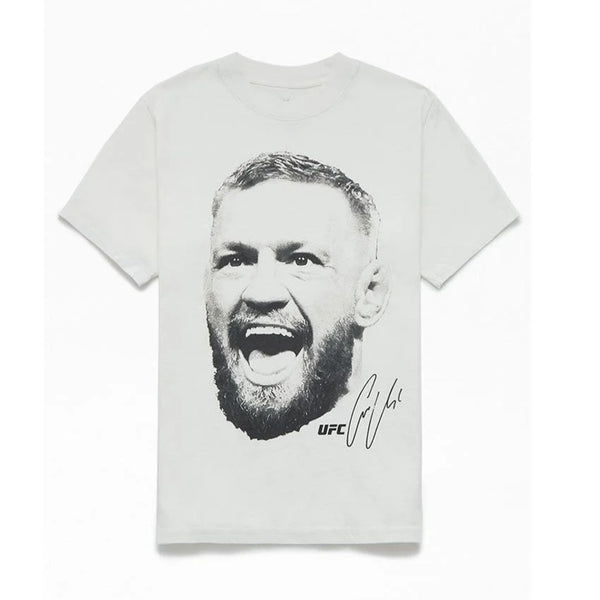 Connor McGregor UFC Megaprint Face Signature Logo T Shirt Size XL Y2K '00s