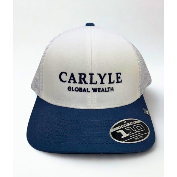 TravisMathew Carlyle Global Wealth 110 Flexfit Tech Mesh Snapback Hat NWT Golf