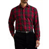 Polo Ralph Lauren Tartan Flannel Oxford Sport Work Shirt Red Black Mens 3XB EUC