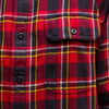 CC Filson Vintage Flannel Work Shirt 11010689 Red Black Gold Plaid Men’s Small