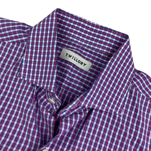 Twillory Cotton Checkered Multicolor Shirt 16.5 34-35 Long Sleeve Mens EUC