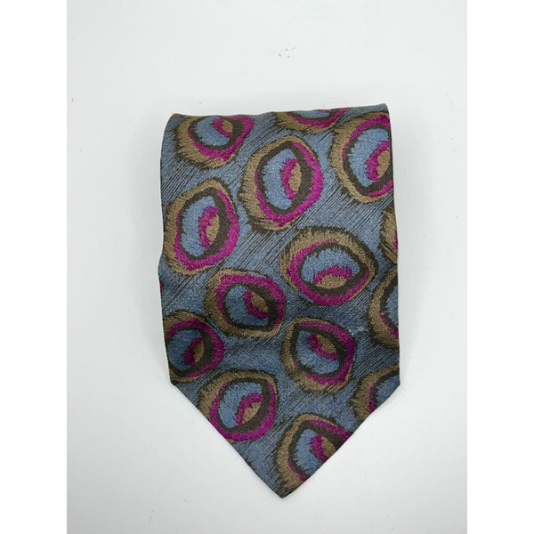 Giorgio Armani Cravatte 100% Silk Tie Abstract Pattern Made in Italy