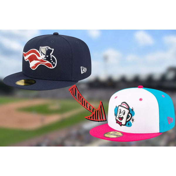 Somerset Patriots Jersey Diners New Era 59FIFTY Fitted Hat 7 1/2 MiLB NWT Rare