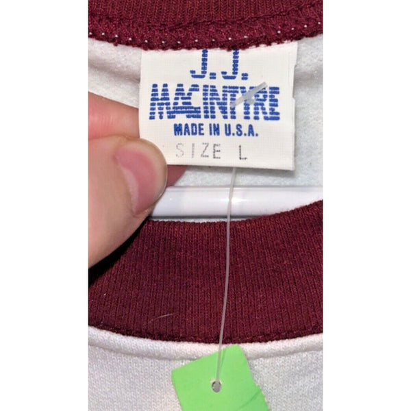 Brown University Sweatshirt JJ Macintyre Sz. L Vintage 80s Deadstock NWT