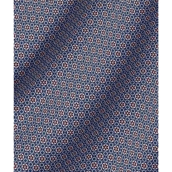 David Donahue Petrol Micro Geometric Sport Shirt Men's M NWT MSRP $165