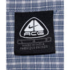 Nike ACG All Conditions Gear Striped Button Down Short Sleeve Shirt Blue Sz. L