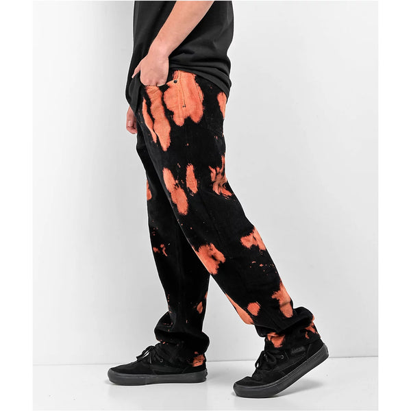 Empyre Loose Fit Bleached Black Corduroy Skate Pants Mens 32x30 Baggy Y2K Punk