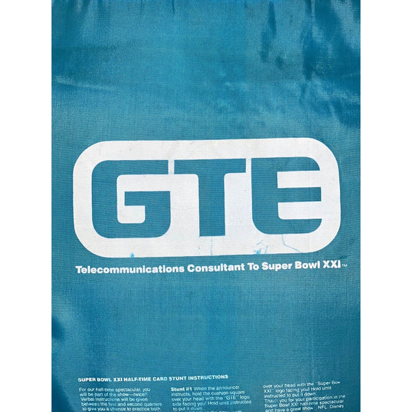 Super Bowl XXI Giants vs Broncos Seat Cushion Rose Bowl Pasadena Jan. 25, 1987