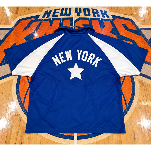 New York Knicks Majestic Hardwood Classics Vintage 00s Warm Up Shirt 3XL NBA