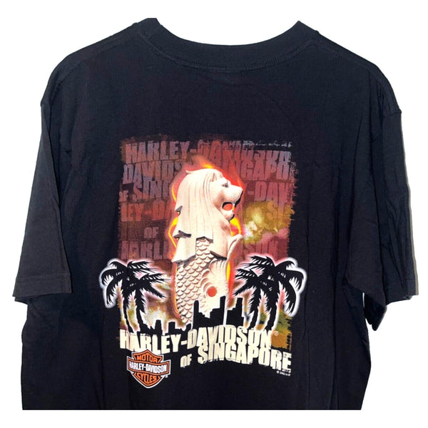 Harley Davidson An American Legend Singapore L Biker T Shirt Tee