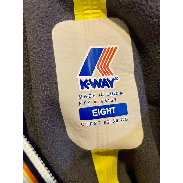 K-Way Women's Jacket Lil Bonded Micro Ripstop K008Jx0 Pink Papyrus Sz. 8 NWT