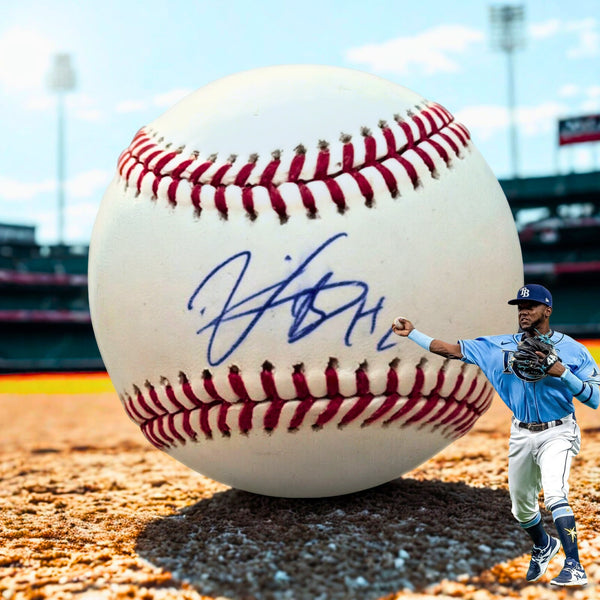 Vidal Brujan Tampa Bay Rays/ Miami Marlins Signed Autographed ROMLB Baseball