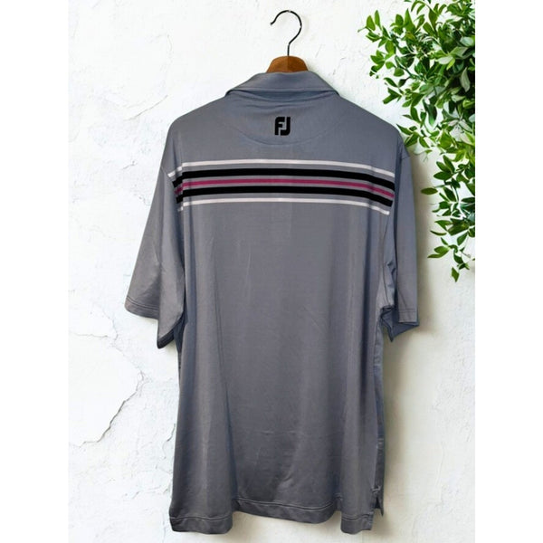FootJoy FJ Teeth Of The Dog Casa De Campo Golf Polo Shirt Gray XL EUC