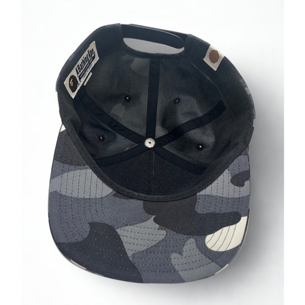 BAPE City Camo Glow In The Dark Snapback Hat Black Gray Japan NWOT Rare