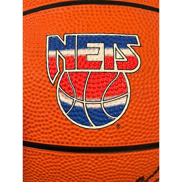 Kendall Gill Signed New Jersey Nets Basketball Autographed Vintage NBA Ball