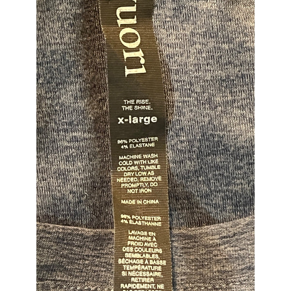 Vuori Strato Tech Tee Men's XL Blue Dusk Heather Performance Stretch Shirt NWOT