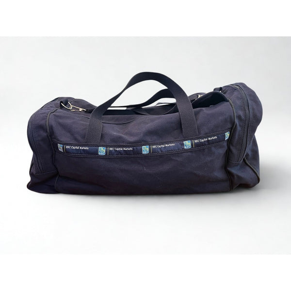 RBC Capital Markets Duffle Bag Navy Canvas Scarborough & Tweed Made USA Banker